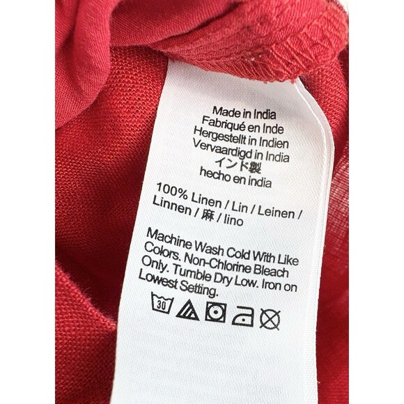 J Crew Women's 100% Linen Red Shorts Coastal Preppy Classic, Extra Small, XS - Picture 9 of 10